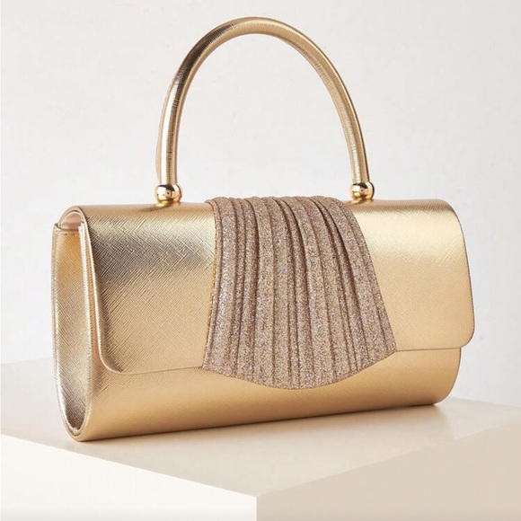 Elegant Gold Clutch Bag